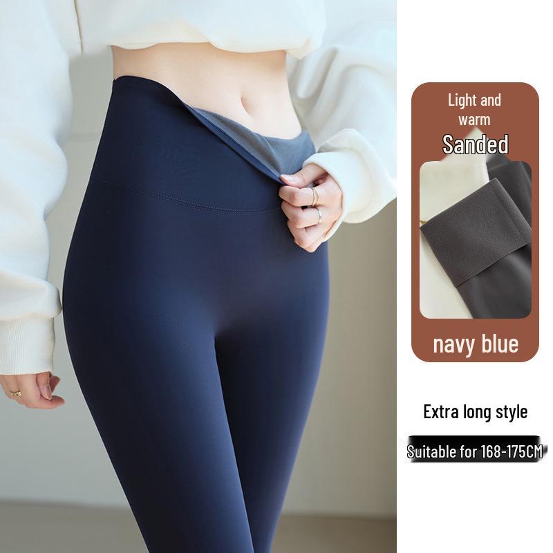 Plus-Size Fleece-Lined Shark Pants: High-Waisted, Thick, and Warm Yoga Leggings for Autumn/Winter 2025