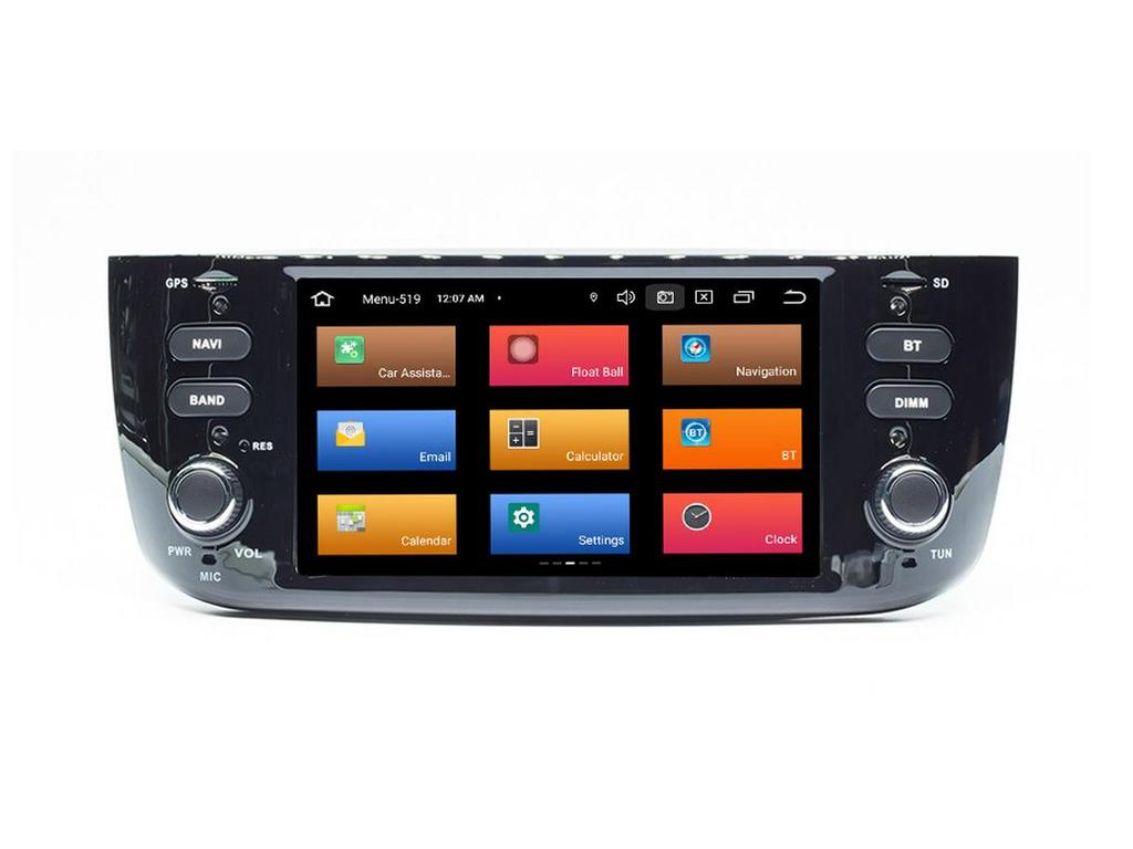 Fiat Punto GPS Navigation Carplay with Reversing Camera and Bluetooth CD System