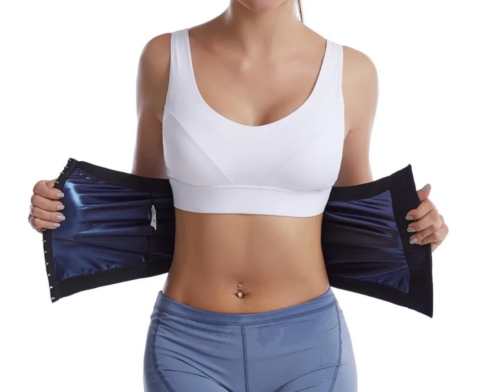 Sauna Slimming Belt For Women Fat Burning Weight Loss Training Belly Corset Sweat Body Shaper Waist Trainer