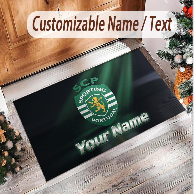 Personalized Crystal Velvet Carpet Sporting CP Pattern Non Slip Floor Rug