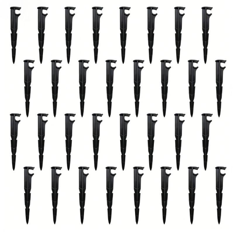 32pcs 16mm Water Pipe Bracket Drip Irrigation Hose Anchor Multi-Functional Pipe Support Bracket Gardening Accessories