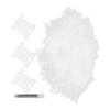 300 Piezas Bobinas de Hilo Plástico Transparente Placa para Enrollar Punto de Cruz Herramientas de Bordado