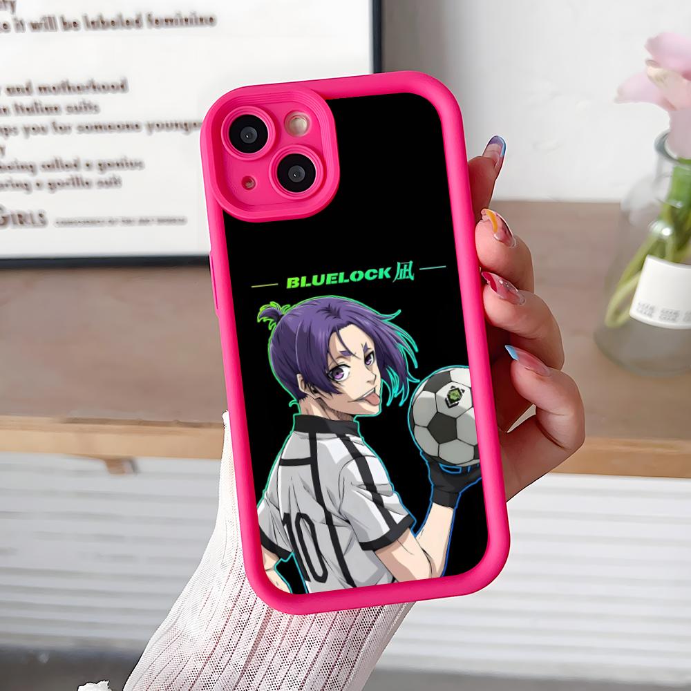 Blue Lock Reo Mikage Verdickte TPU Handyhülle für iPhone 17 16 15 14 13 12 11 Air Pro Max Plus Bunte Hülle