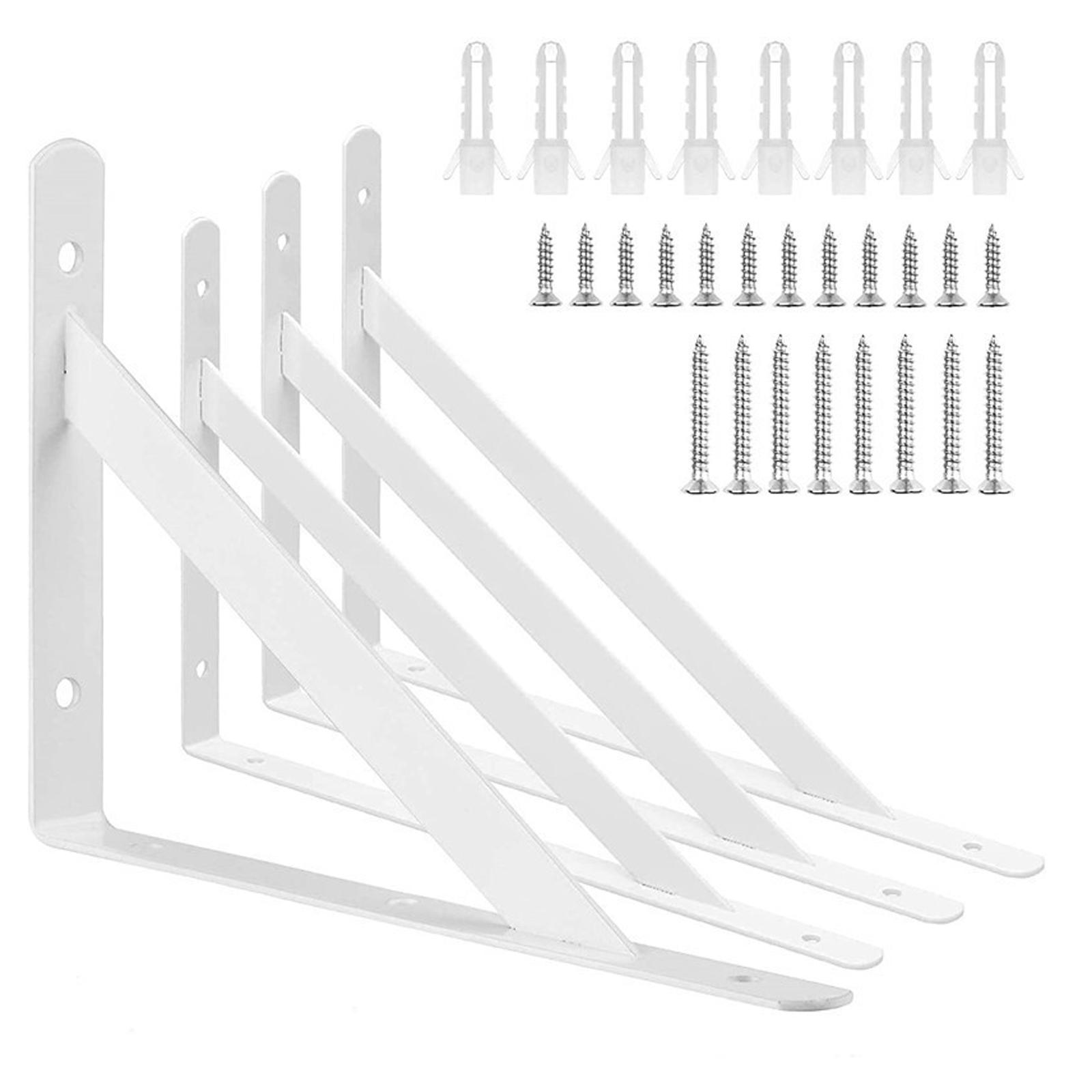 

Настенный L-образный стальной кронштейн для подвесной полки One Size белый