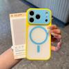 Applicable To Apple 17 Mobile Phone Case Candy Contrasting Color iPhone17Pro Anti-drop 16Pro Dopamine Fine Hole Magnetic Case