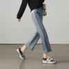 SOFSIL Women's 2026 Spring Elastic Waist Slim Flared Cropped Jeans
