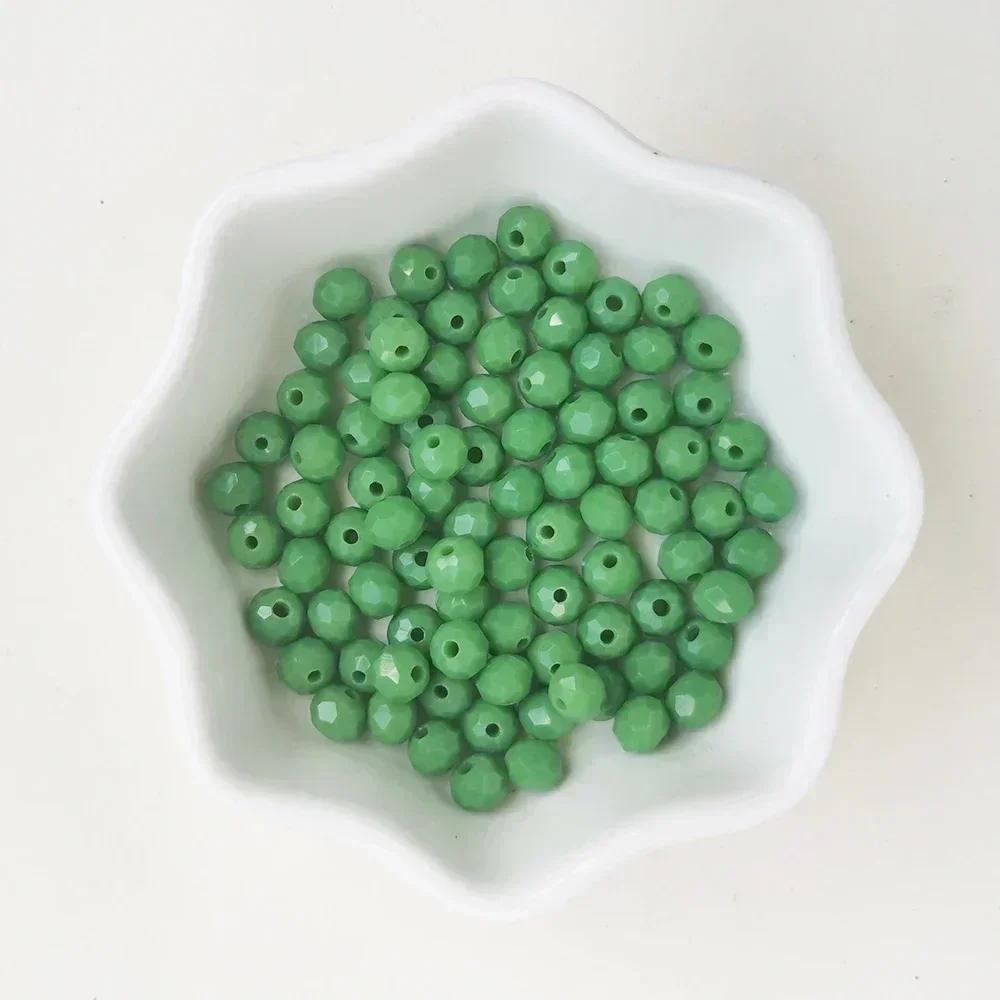 50 Stück Kristall Rondell Facettierte Glasperlen Für Schmuckherstellung DIY Damen Armband Halskette Schmuckzubehör 4*6mm