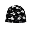 Rocket Planet Fall Winter Knit Wool Hat High Top Design Style Outdoor Casual