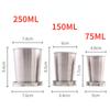 Stainless Steel Folding Cup Portable For Outdoor Travel Retractable Telescopic Collapsible Cups With Keychain