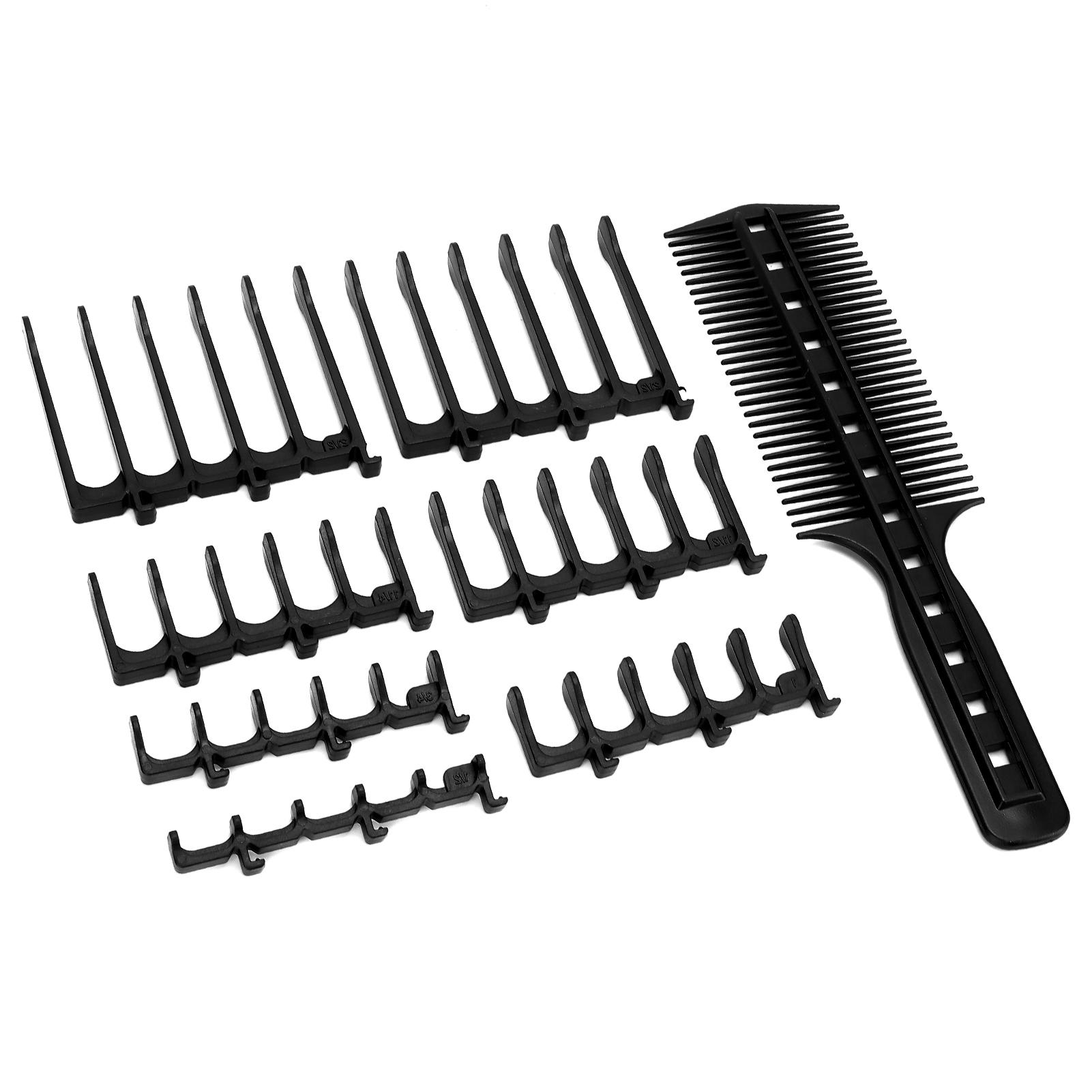 

Профессиональный набор расчесок для стрижки волос, набор парикмахерских расчесок для стрижки волос Black