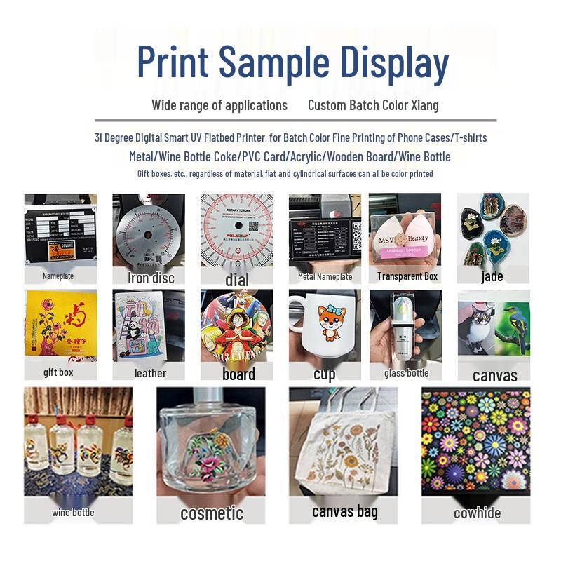 High-Speed UV Flatbed Printer with 3D Embossing