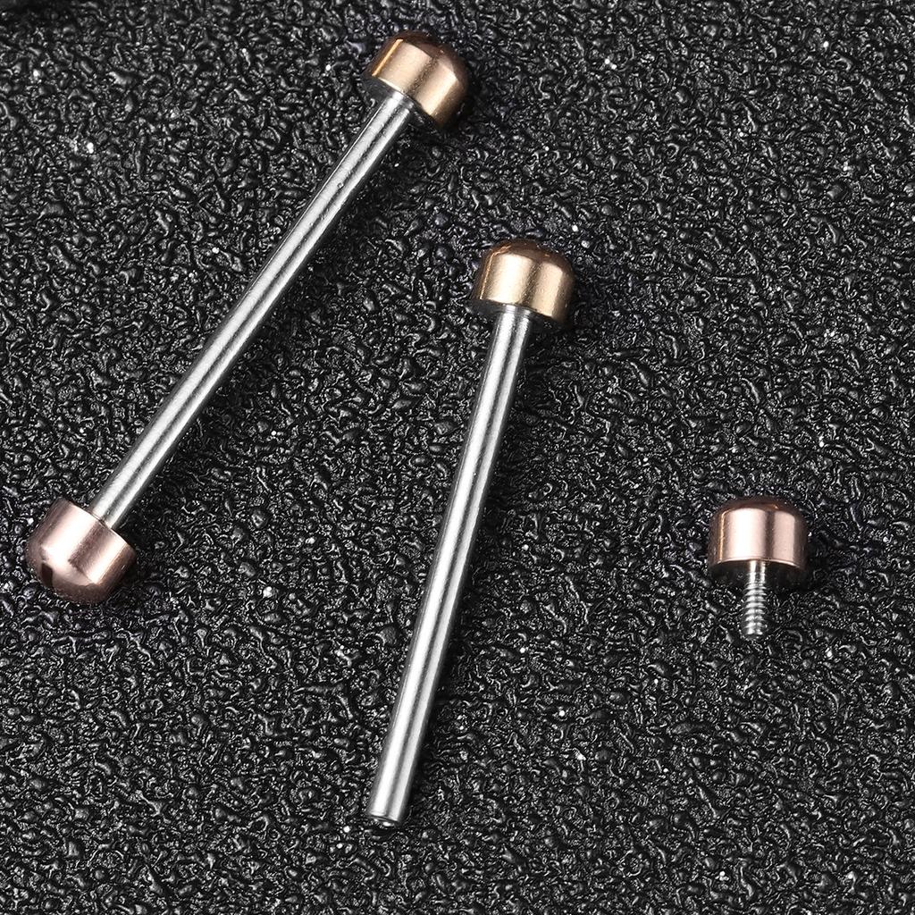 2Pcs Watch Screw Rod Tube Repair Tool for Watch Bands and Clasps Specially Designed for Jewelers Stable Performance 20Mm Id Rose