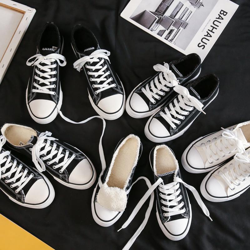 Men's Plush Canvas Shoes - Korean Casual, Versatile, Warm, Sneakers for Fall & Winter (N01)