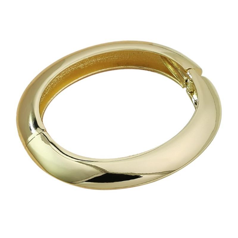 Meter Sense Fashion Trend Alloy Smooth Water Drop Hug Bracelet, Irregular Hollow Winding Ring