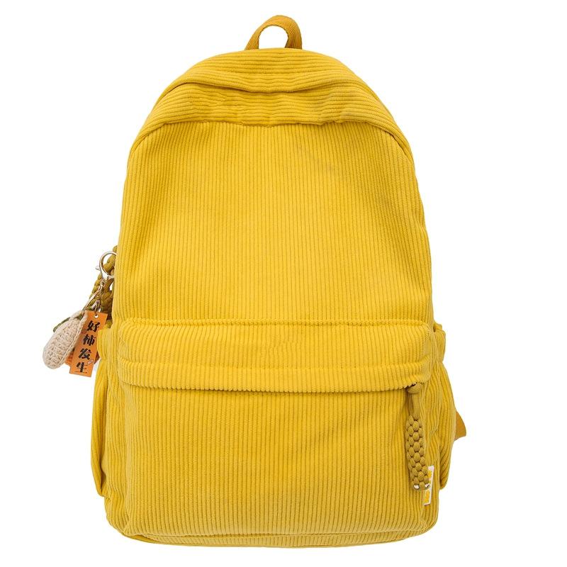Schoolbag Hot-selling Velvet Backpack Women's Small 1011 New Fashion Corduroy Student Backpack Travel Small Backpack