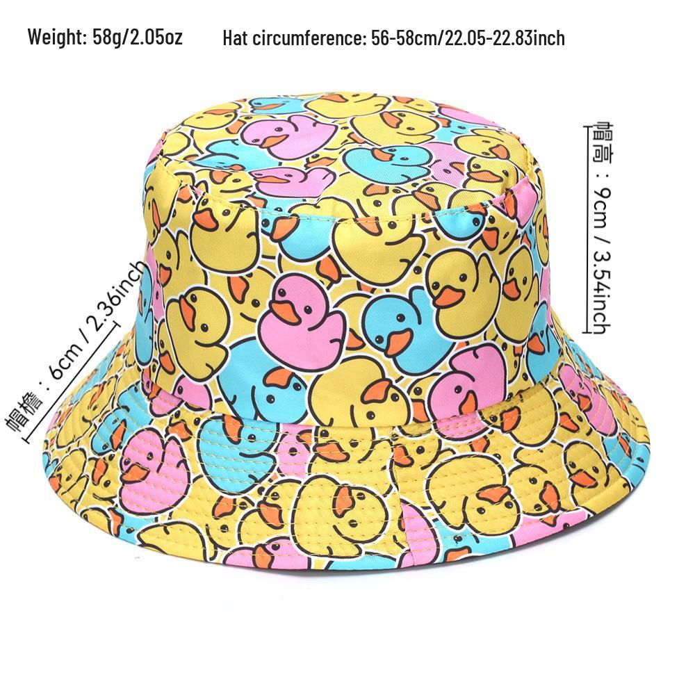 Reversible Retro Graffiti Bucket Hat - Sun Protection for Men & Women