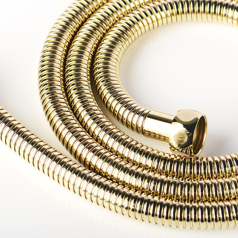 High Quality Black Shower Hose Bathroom Fitting Stainless Steel Soft Bath Tube 1.5 Meter Water Pipe Chrome,Burshed Gold,Grey,ORB
