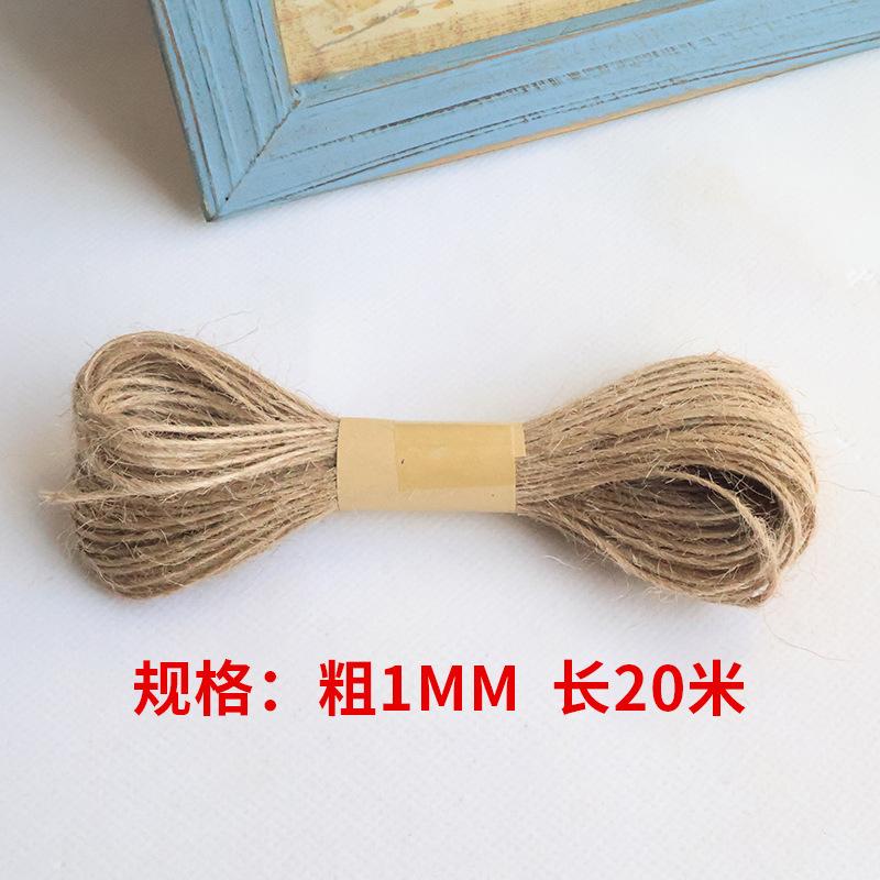 Diy Multi-Specification Decorative Hemp Rope Kraft Paper Jute Rope Christmas Decoration Bundled Hemp Rope Handmade Fine Hemp Thread