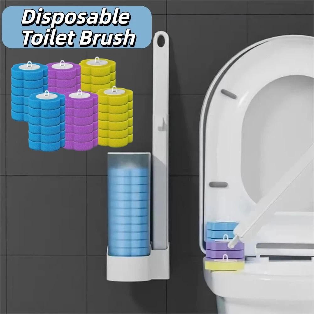 360° Cleaning Toilet Bowl Brush Holder Disposable Toilet Brush Bathroom Cleaning