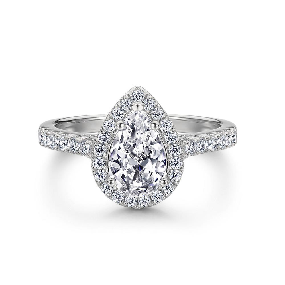 

Wedding Proposal Solitaire Rings for Women Female Silver Color Square Zirconia Crystal Engagement Marriage Ring Jewellry R781 5