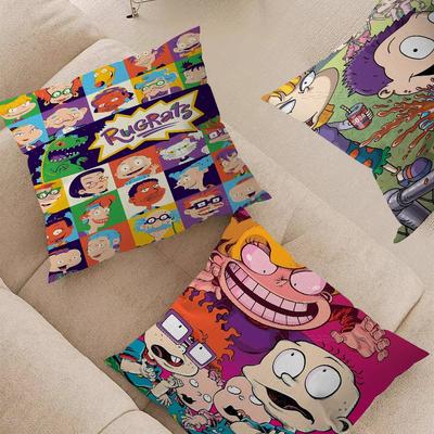 Cartoon-R-Rugrat-Anime Stitch Lucky Dragon Pillow Cover Sofa Cushion Cover Home Room Decoration Children Gift