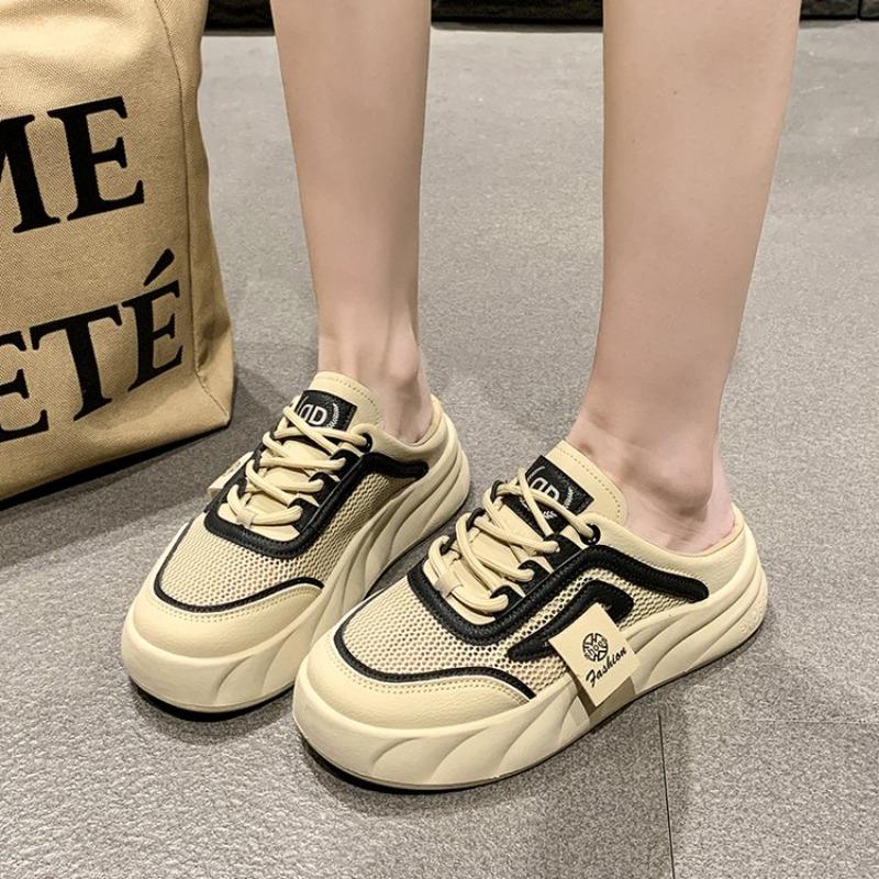 

Fashion Fashionable Breathable Women s Slippers Soft Bottom White Color Casual Shoes For Students Summer 2025 New Arrival Outerwear 35 чёрный