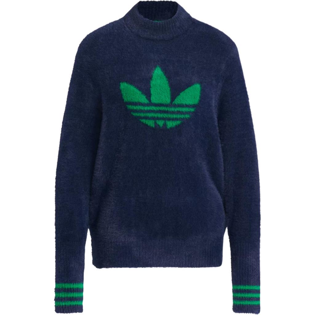 Adidas Originals Trefoil Logo Soft Comfortable Golf Long Sleeve Sweater Women Sweater JX9267