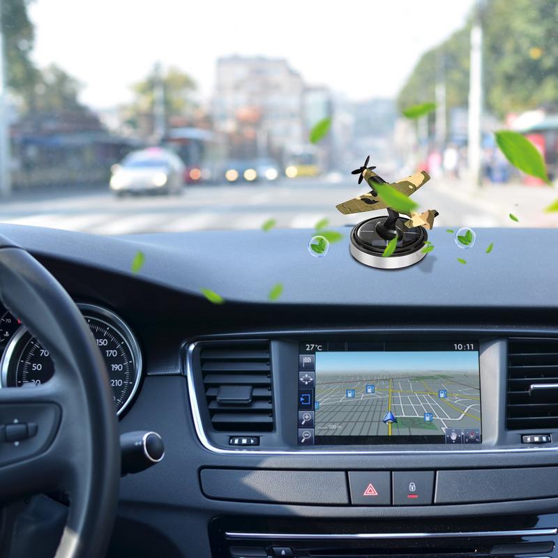 Solar Rotating Car Air Freshener Plane Design Solar Rotating Car Air Fresheners Rotating Solar Aromatherapy Oil Diffuser Solar