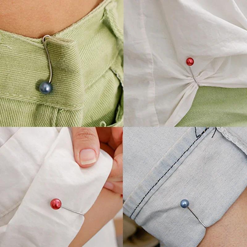 10-20pcs/lot Anti Slip Brooch Headscarf Shawl Scarf Lady Fixed Pins Scarf Hijab Clips Pearl Stylish Brooch for Women Jewelry