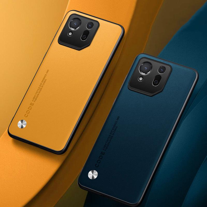 Luxus Leder Handyhülle Für Asus ROG Phone 9 8 Pro 9Pro Einfache Haut Stoßfest Weiche Rückabdeckung Für Asus ROG Phone 7 7Pro 6 5 3