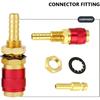 3 Stück Schnellkupplungen 8mm Messing-Steckverbinder Wassergekühlt & Gas-Argon Schnellkupplungsstücke für WIG-Schweißbrenner