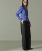 Nano Universe Wide F Women's Two-Tuck Pants, 010, Black, 673-5127302