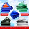 Beisheng Waterproof PE Tarpaulin - Thickened, Rainproof, Blue/Orange/Red Sunshade Canopy