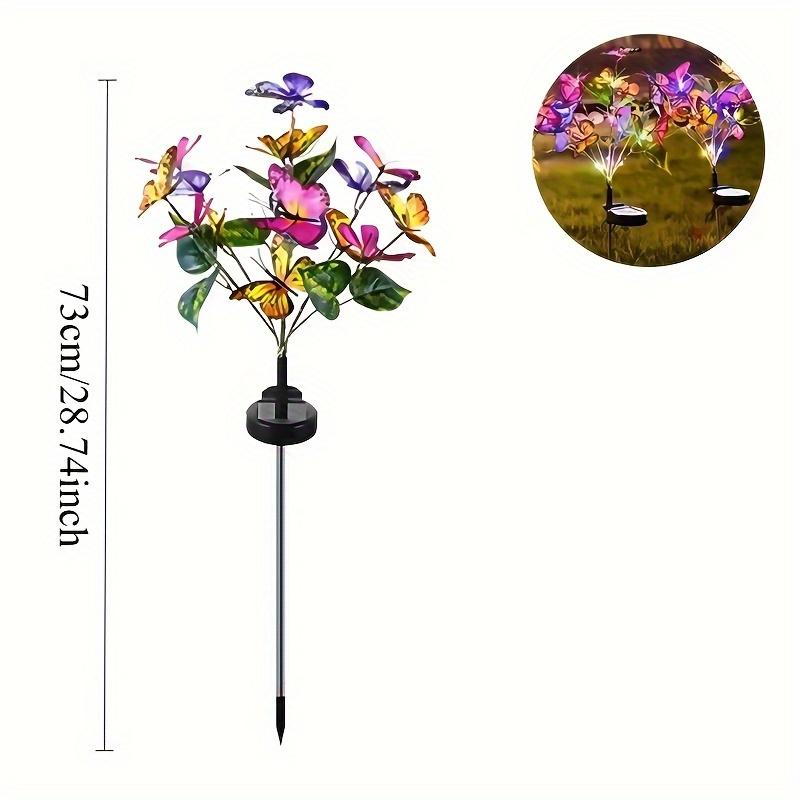 

Solar butterfly tree lamp, solar artificial flower lamp, outdoor solar lawn lamp, garden, courtyard, balcony lawn outdoor decoration Butterfly Light,1PC