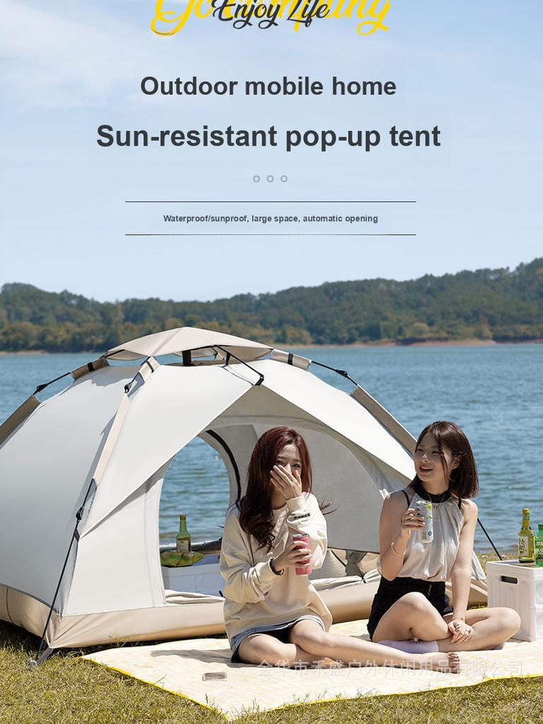 Automatic Waterproof Tent for Outdoor Camping, Picnic Shelter with Sun and Wind Protection