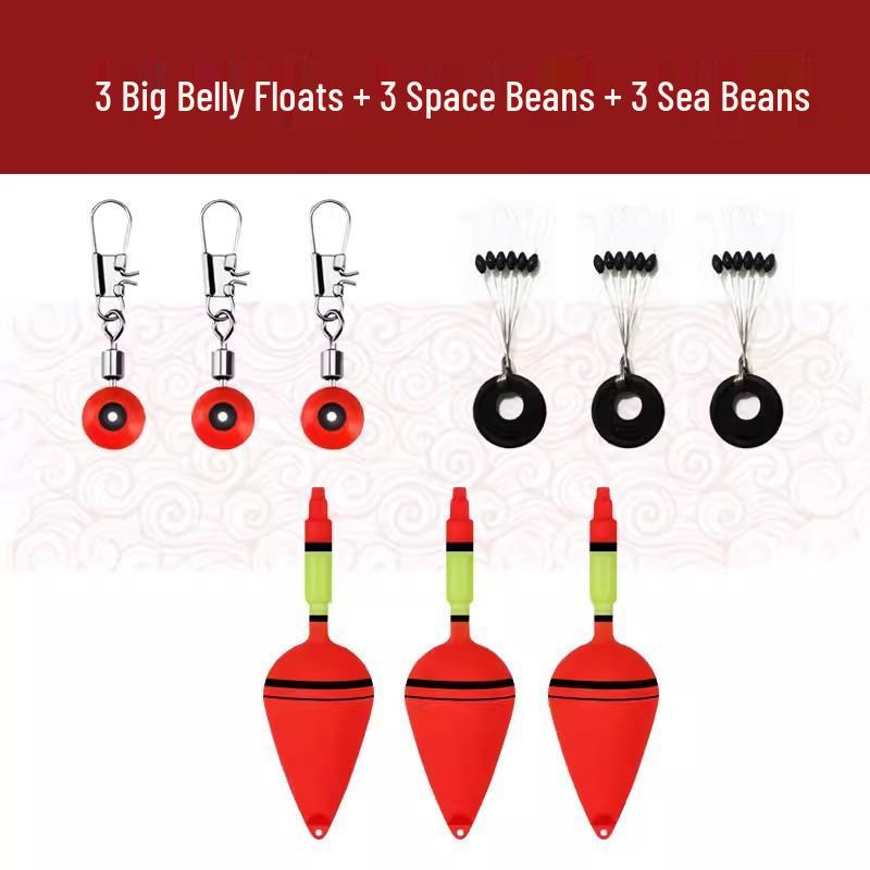 Flotador de Pesca Luminoso de Barriga Grande para Lanzamiento Largo para Mar y Carpa Plateada