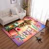 Christian-Inspired Floral Design Non-slip rug suitable for living room and bedroom sofas