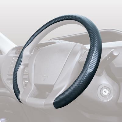 SEIWA Snadný kryt volantu z uhlíkových vláken pro auto Pasuje na volant Snadný Nový Kompatibilní s Kei a standardními vozy (IMP272) Interiéry, 36,5-37,9 cm