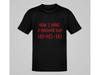 Ho Ho Ho Christmas Shirt Funny Red Letter Holiday Parody Graphic Tee