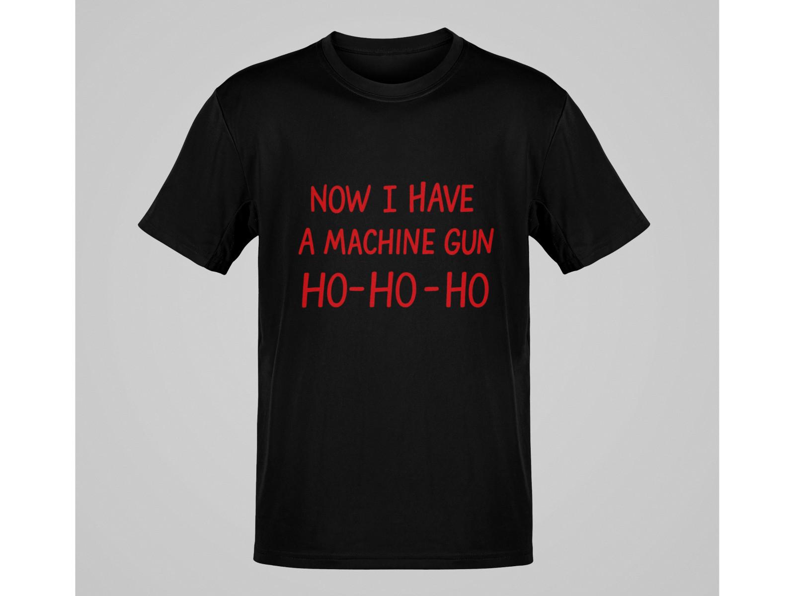 Ho Ho Ho Christmas Shirt Funny Red Letter Holiday Parody Graphic Tee XXXL