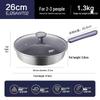Supor Titanium Non-stick Frying Pan with Lid, 26cm