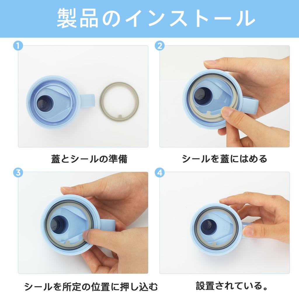 TYESO Silicone Spout & Gasket Set for Carbonated Bottles, Leak-Proof, Durable, Made of Silicone Rubber (Compatible with KS01-075KS01-090)