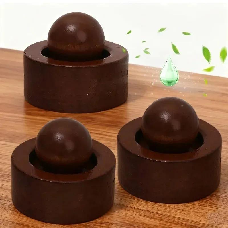 Mini Cute Natural Fragrance Diffuser Suitable for Car Home Bedroom Living Room Air Freshener Essential Oil Diffuser Made of Wood