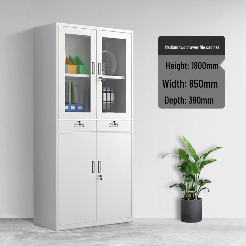 Yuanzu Thickened Steel Double-Door Office File Cabinet