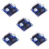 1-5Pcs PAM8406 Digital Amplifier Board With Volume Potentiometer 5Wx2 Stereo M70