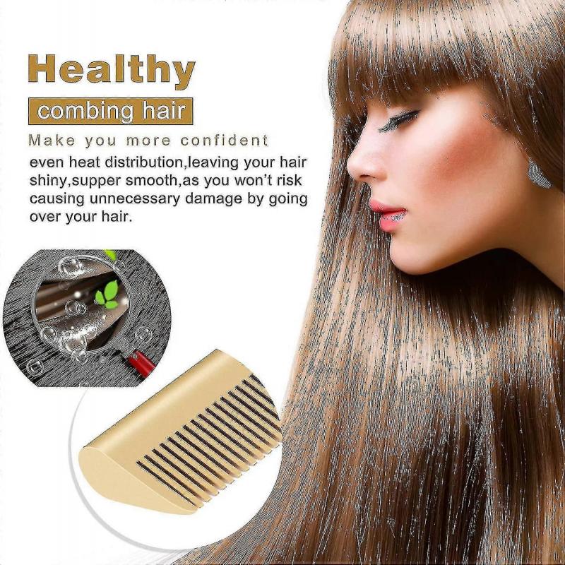 Hot Comb Straighteners, Electric Hair Straightener For Thick Afro Hair, Wig, Beard, Hot Anti-scald Portable Curling1pc
