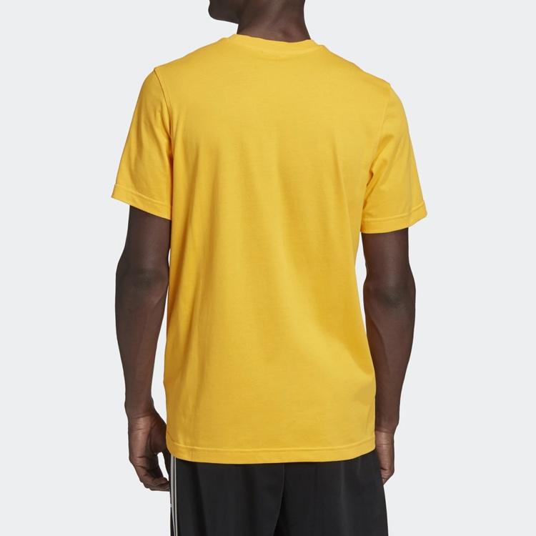 adidas originals TREFOIL T-SHIRT Short Sleeve Gold Color Men's GD9913