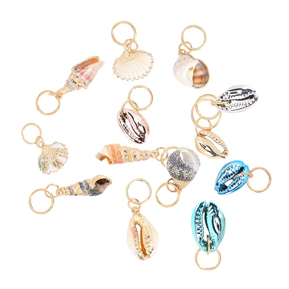 Hair Braid Rings Dreadlocks Ring Shell Hair Ring DIY Hair Decoration Accessories