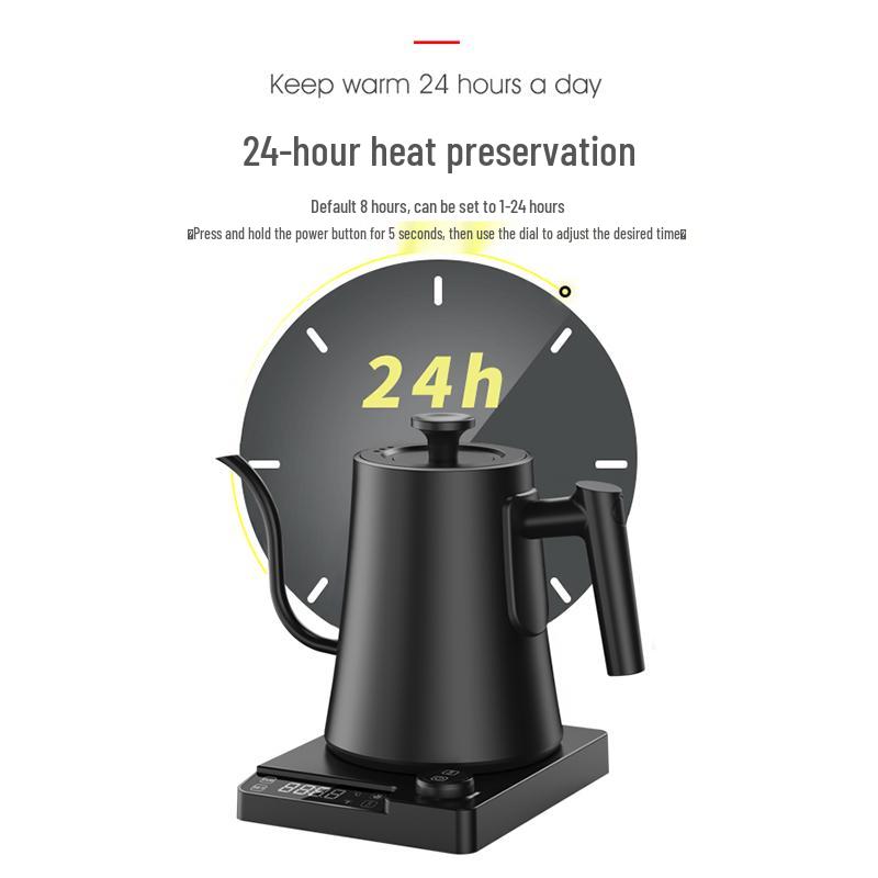 German Smart Temperature-Control Electric Kettle, Hand Drip Coffee Maker & Long Spout Kettle for Boiling Water & Brewing Tea