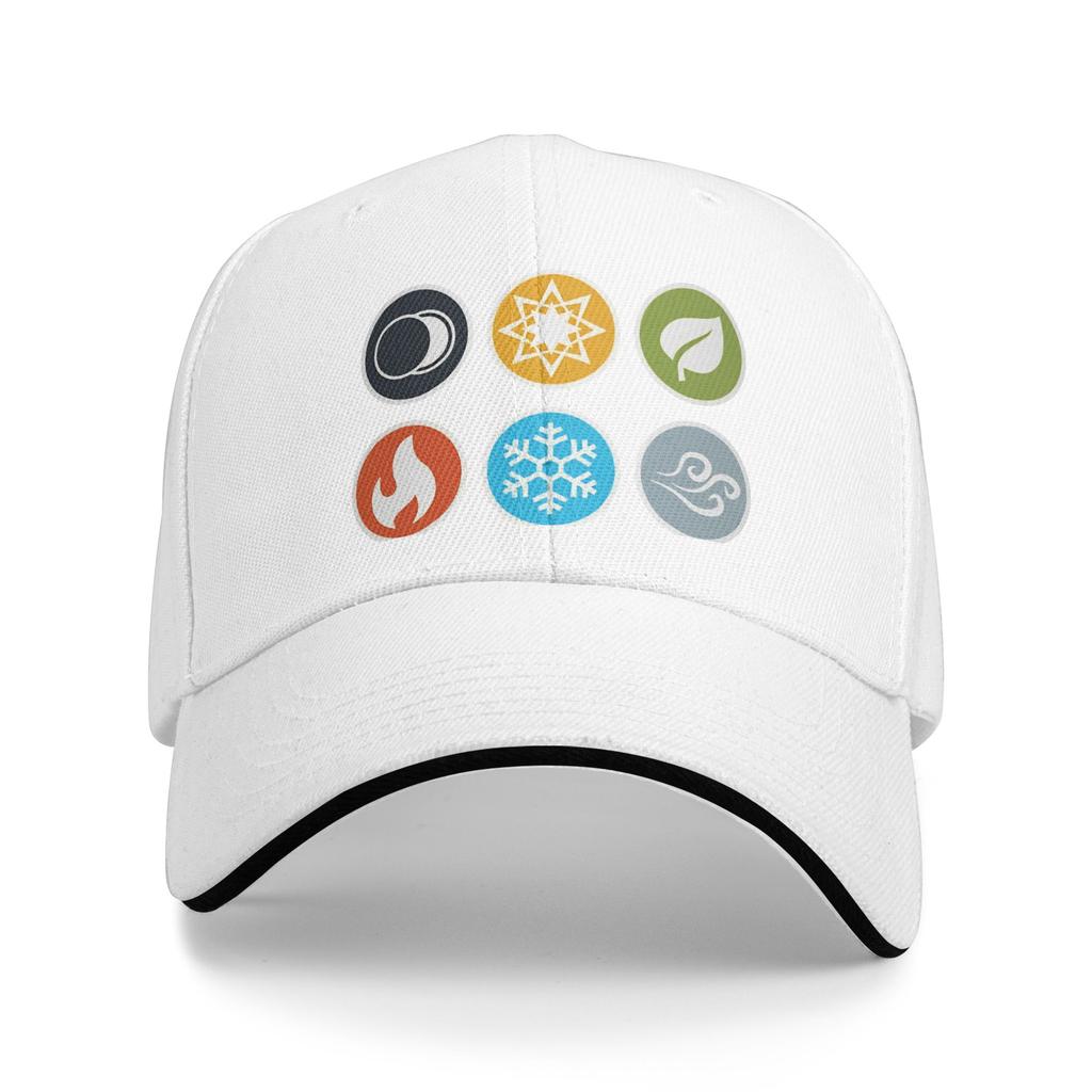 Spring Casual Baseball Cap Gloomhaven EleUnisext Symbols Board Game Kpop Rock Trucker Hat Sun Visor Fitted Retro Snapback Cap